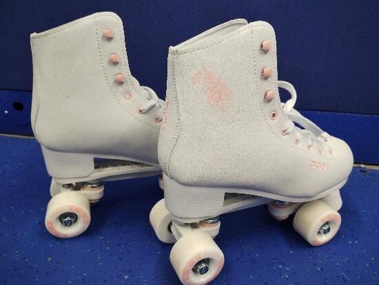 Patine cu rotile Quad 100 Alb - produs resigilat Decathlon