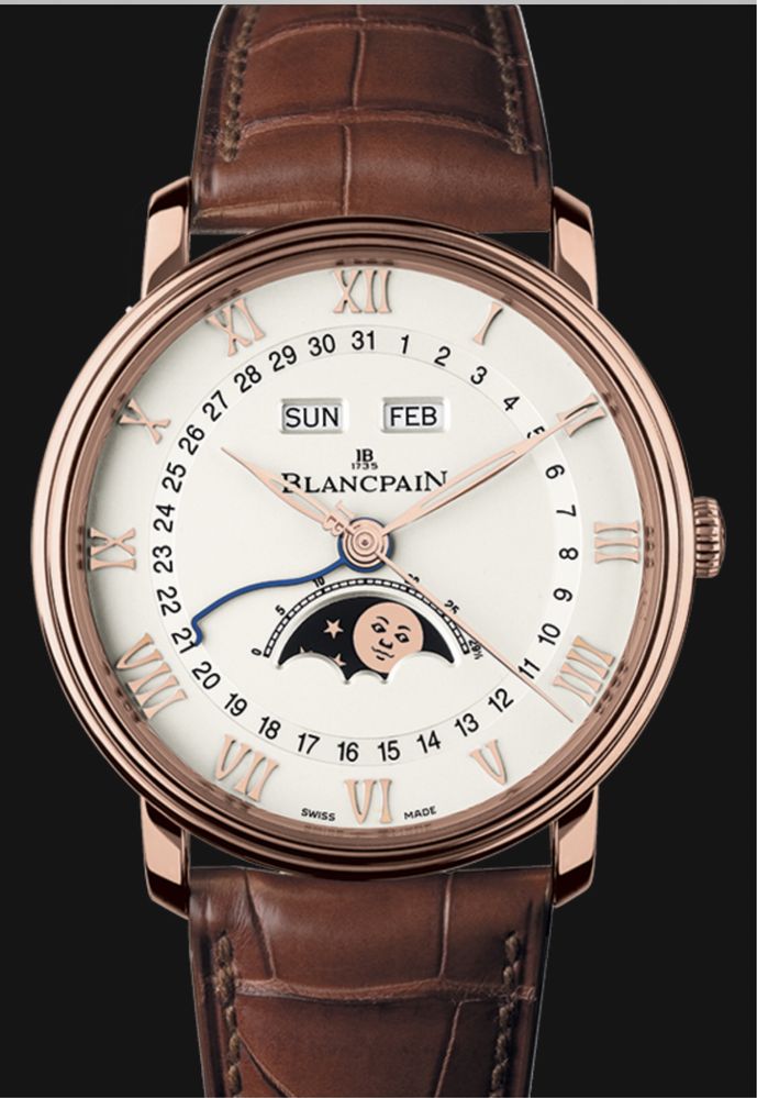 Швейцарские часы Blancpain Villeret Moon Phase Complete Calendar  .