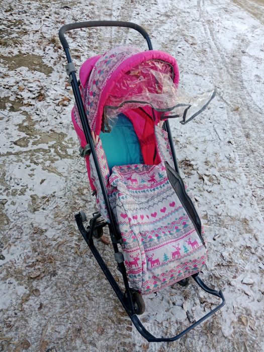 Продам санки на колёсиках