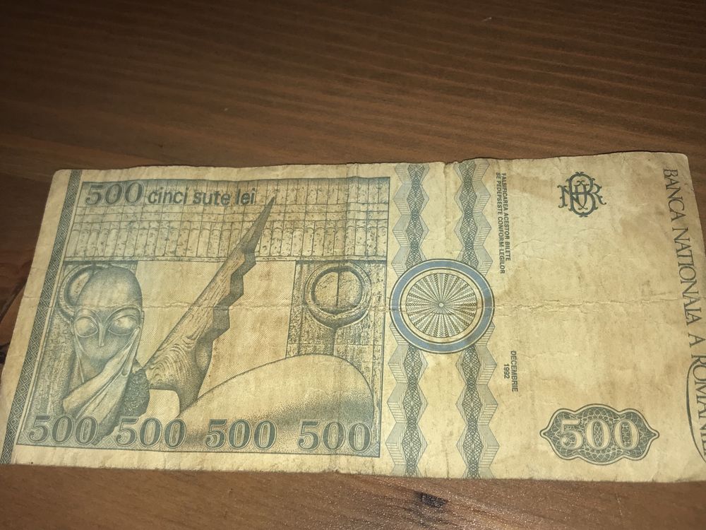 Bancnotă de 500 lei anul 1992