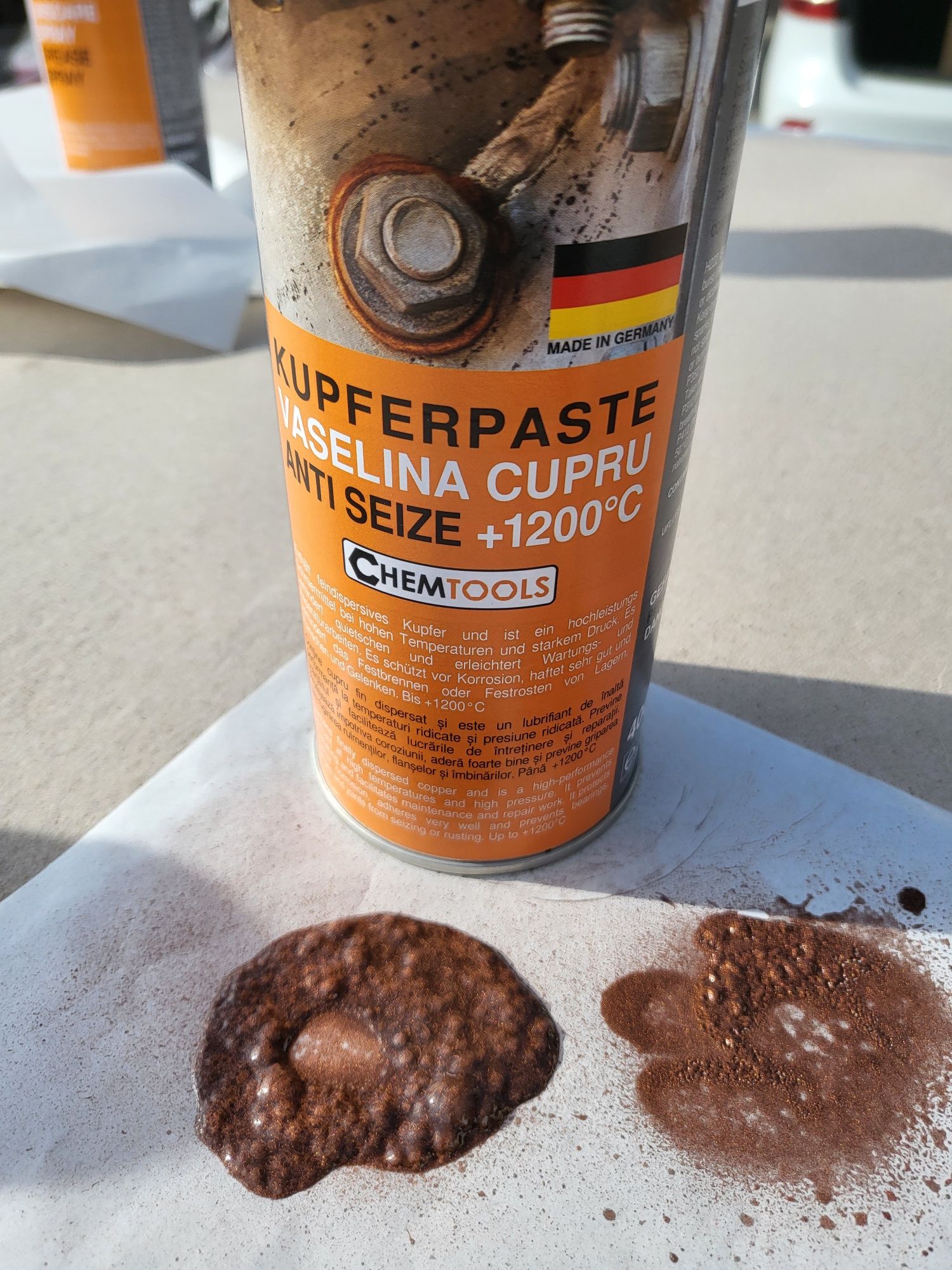 Vaselina cupru spray +1200.Vaselina temperatura inalta extra Cupru
