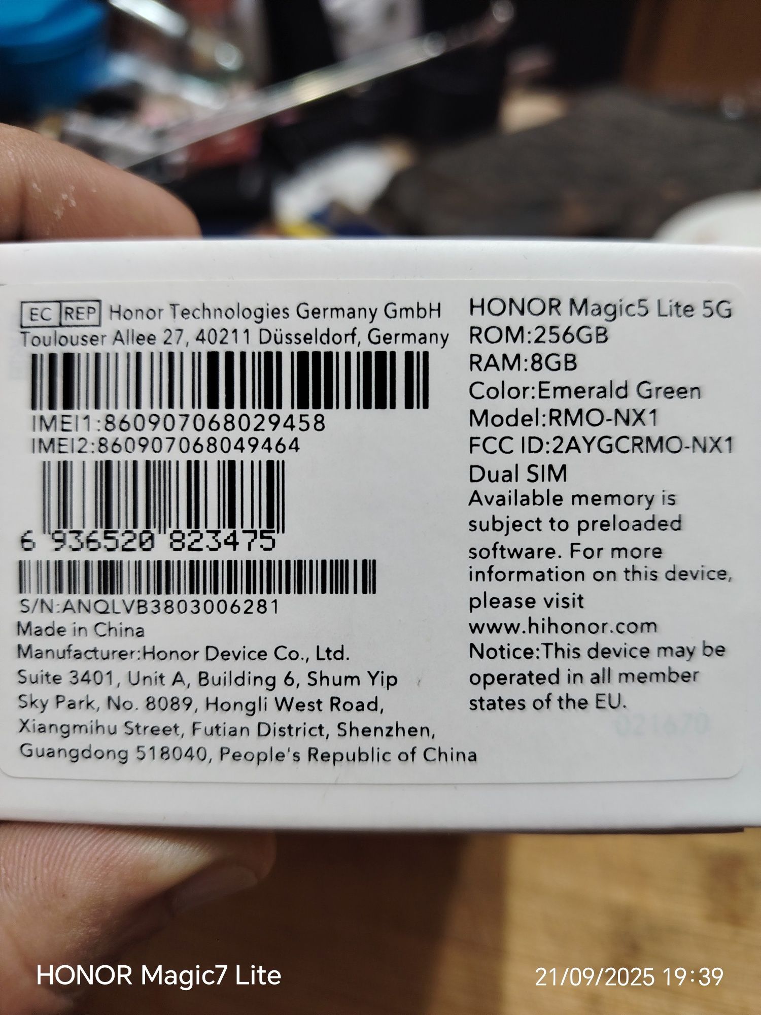 Honor magic 5 lite