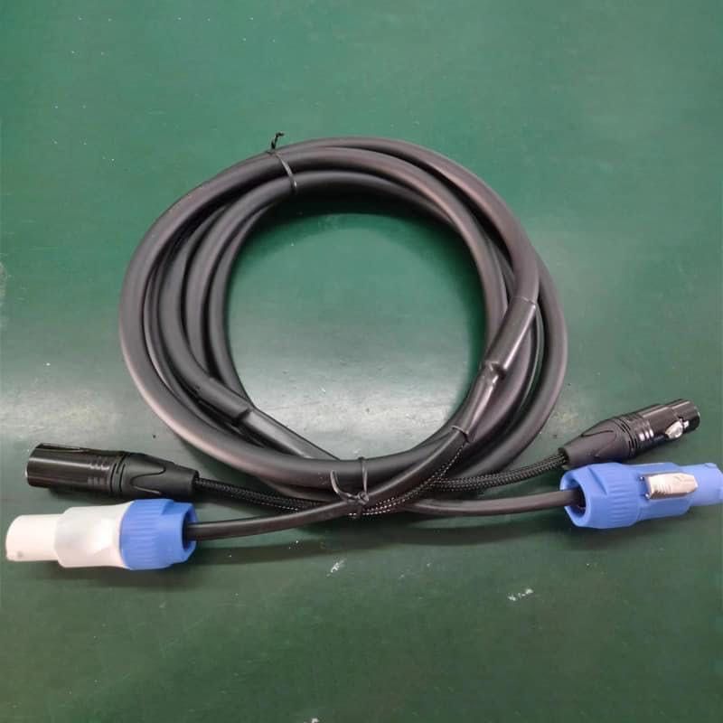 Cablu profesional de alimentare cu conector powercon si DMX