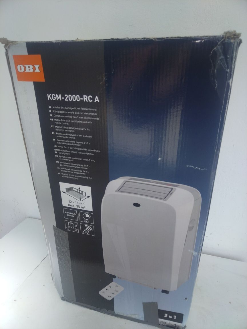 Мобилен климатик OBI 7000BTU пълен комплект 
Комплект с въздухоотвод/т