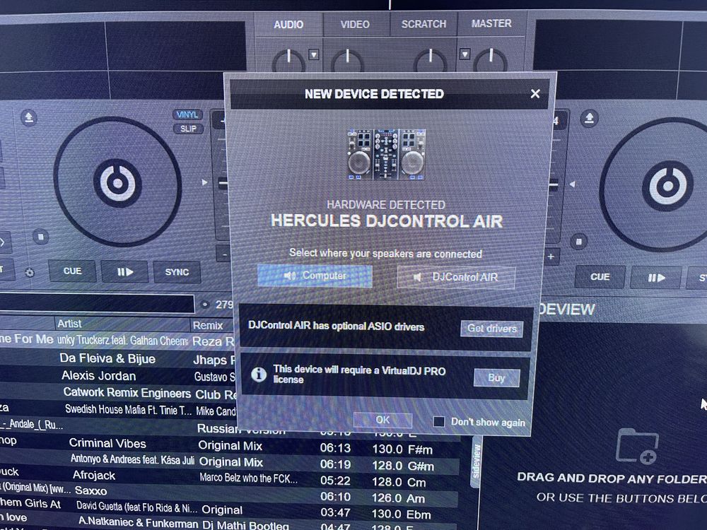 Consola DJ Hercules DJ Control Air - in stare f buna