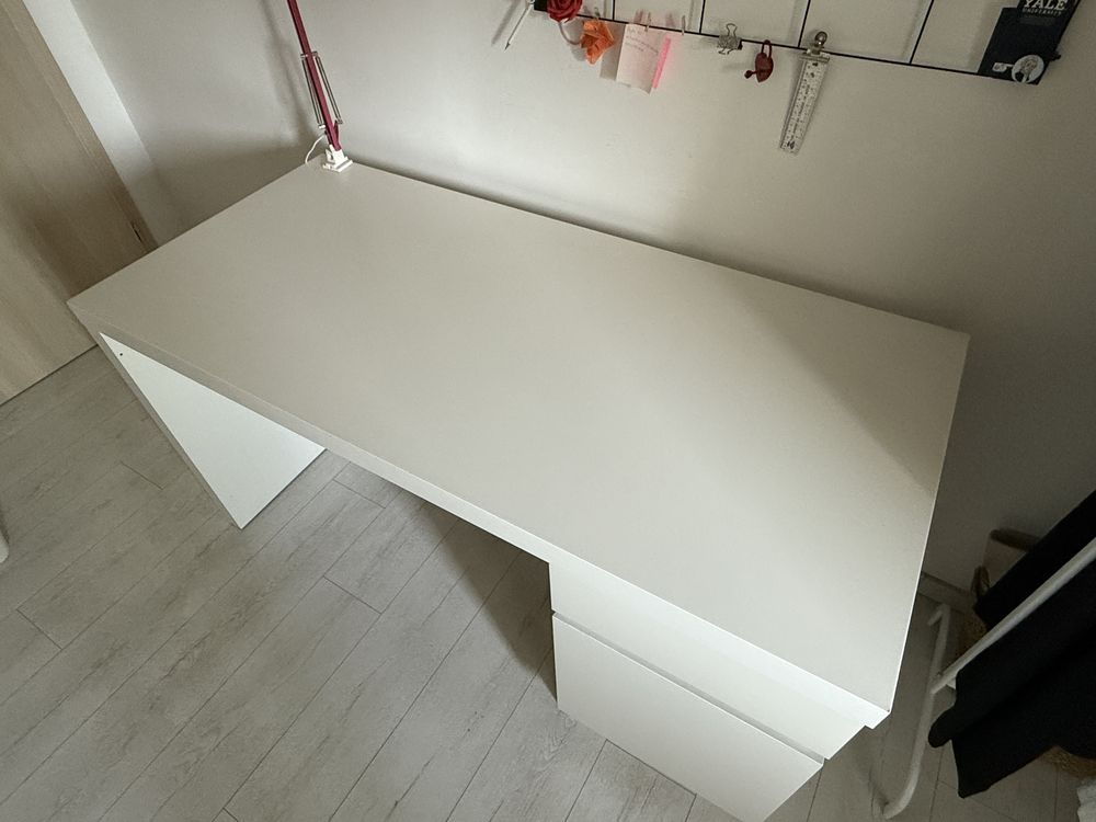 MALM бюро 140/65 см, бяло - ИКЕА