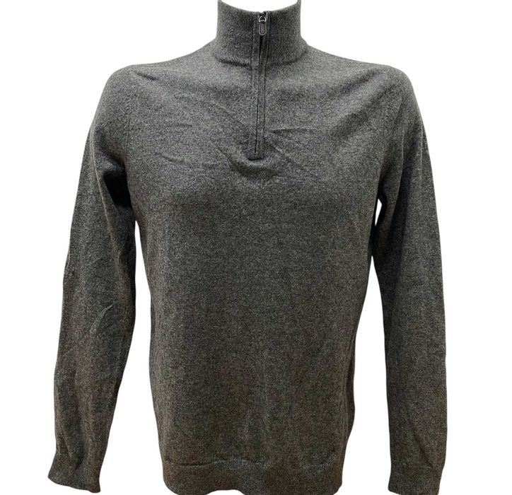 JOHN LEWIS размер M мъжки кашмирен пуловер 100% КАШМИР сив