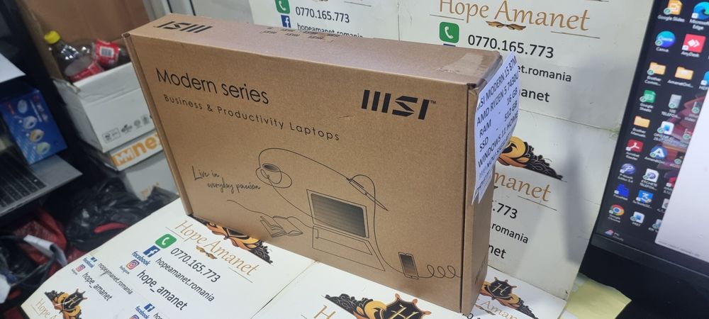 Hope Amanet P6 Laptop MSI Modern 15 B7M ! NOU !