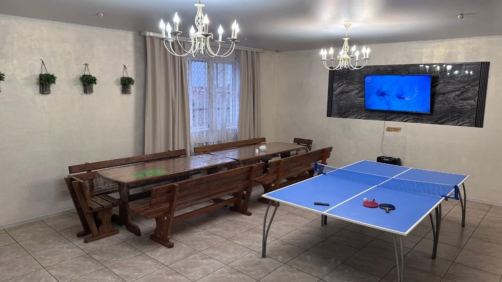 Большая баня на дровах с тёплым бассейном!