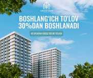 1 хона 38,8м2 ЖК Туркистон Авеню рассрочка 36 ойга % сз.
