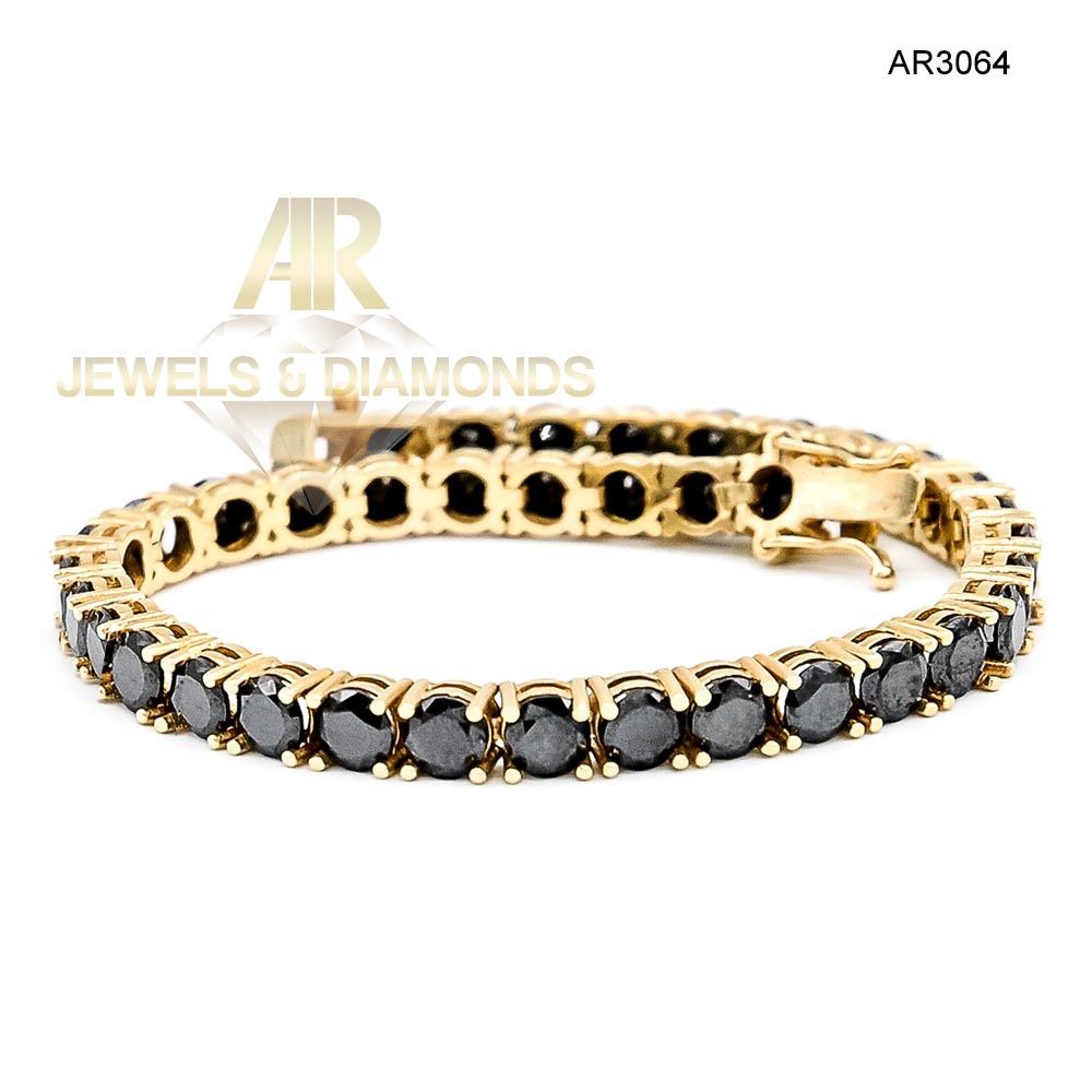 Bratara Tennis Aur 14 k model nou unisex ARJEWELS (AR3064)