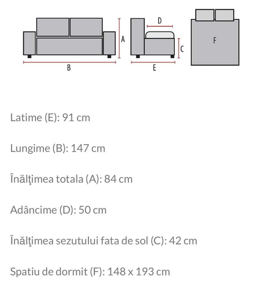 Canapea extensibila birou canapea sufragerie