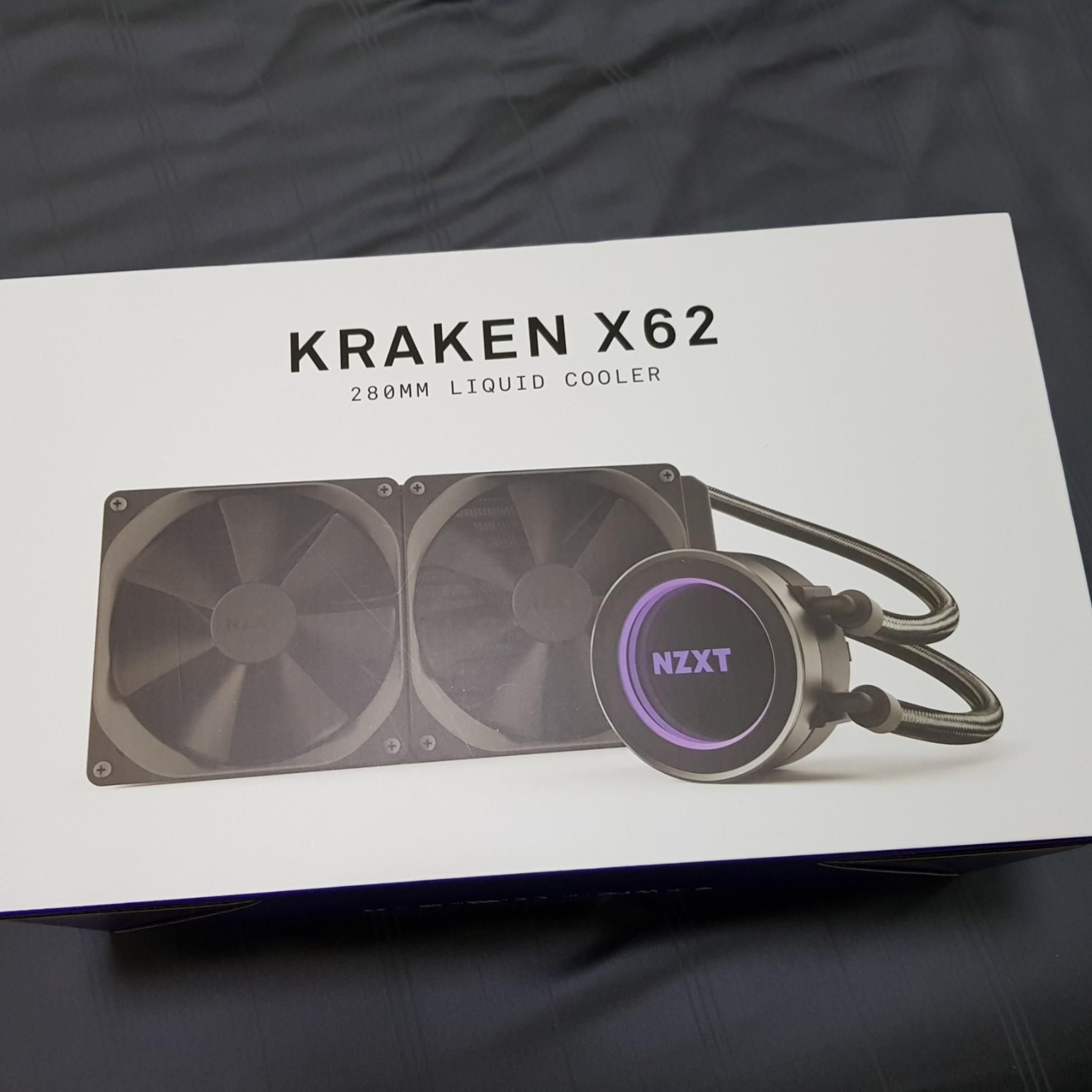 Cooler NZXT Kraken X62 AIO Liquid RGB 280mm Fan Fullbox AM4