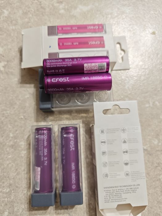 Аккумуляторы 18650 EFEST 3000
