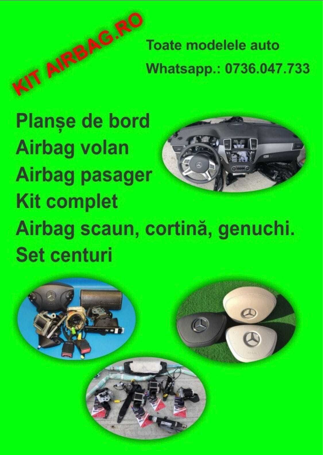 kit airbag - pentru toate modelele VW - plansa de bord set centuri