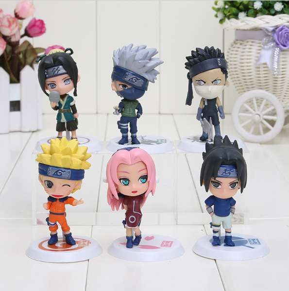 Set figurina Naruto Sasuke Kakashi Sakura Zabuza