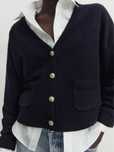 Cardigan Massimo Dutti, bleumarin