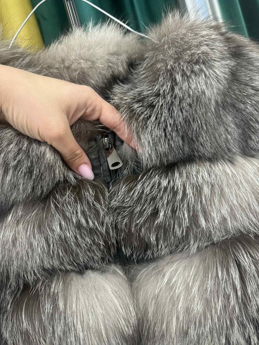 Blană naturală gri 6in1