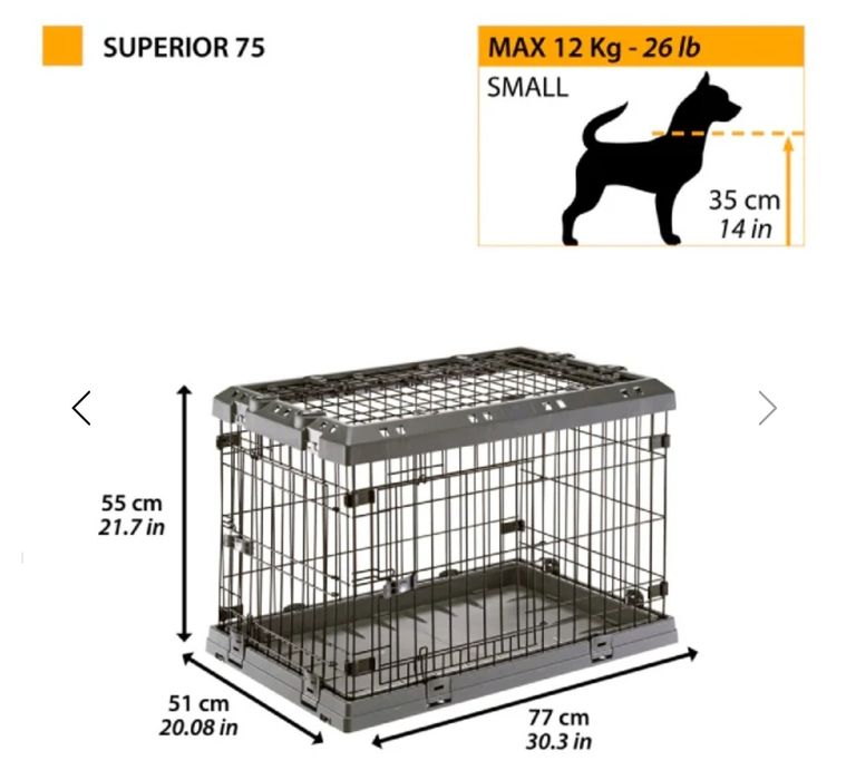 Cusca pentru Catel Metalica si Pliabila