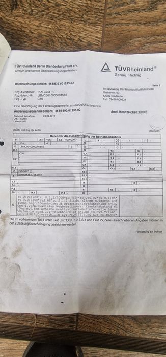 Vand Piaggio typhoon 50