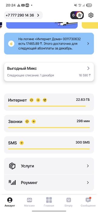 гигабайты Билайн