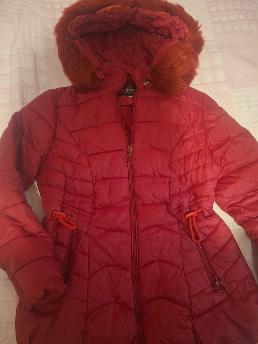 Зимно яке в червен цвят
