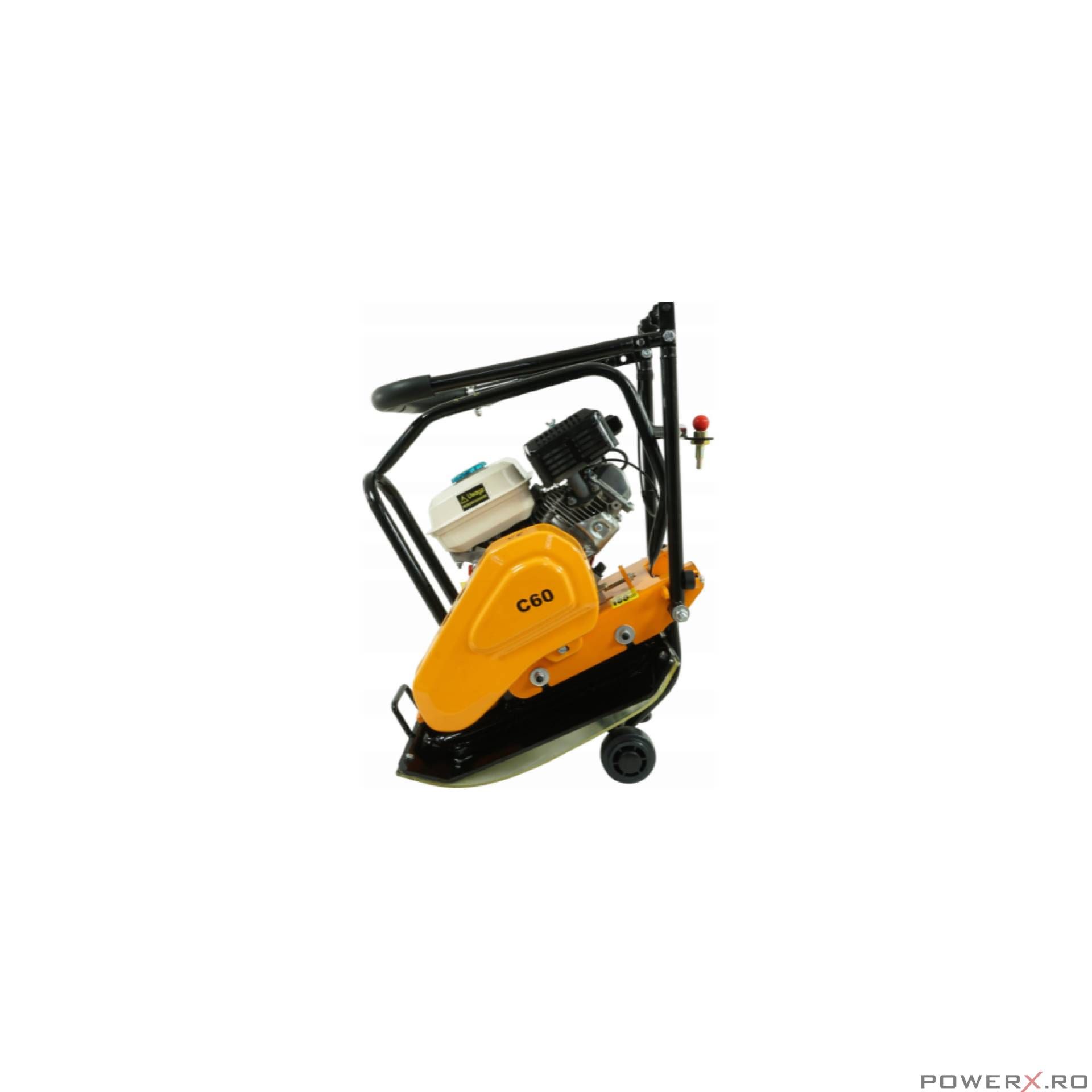 Placa vibranta motor pe benzina 6.5cp 51cmx37cm 72kg, Compactoare
