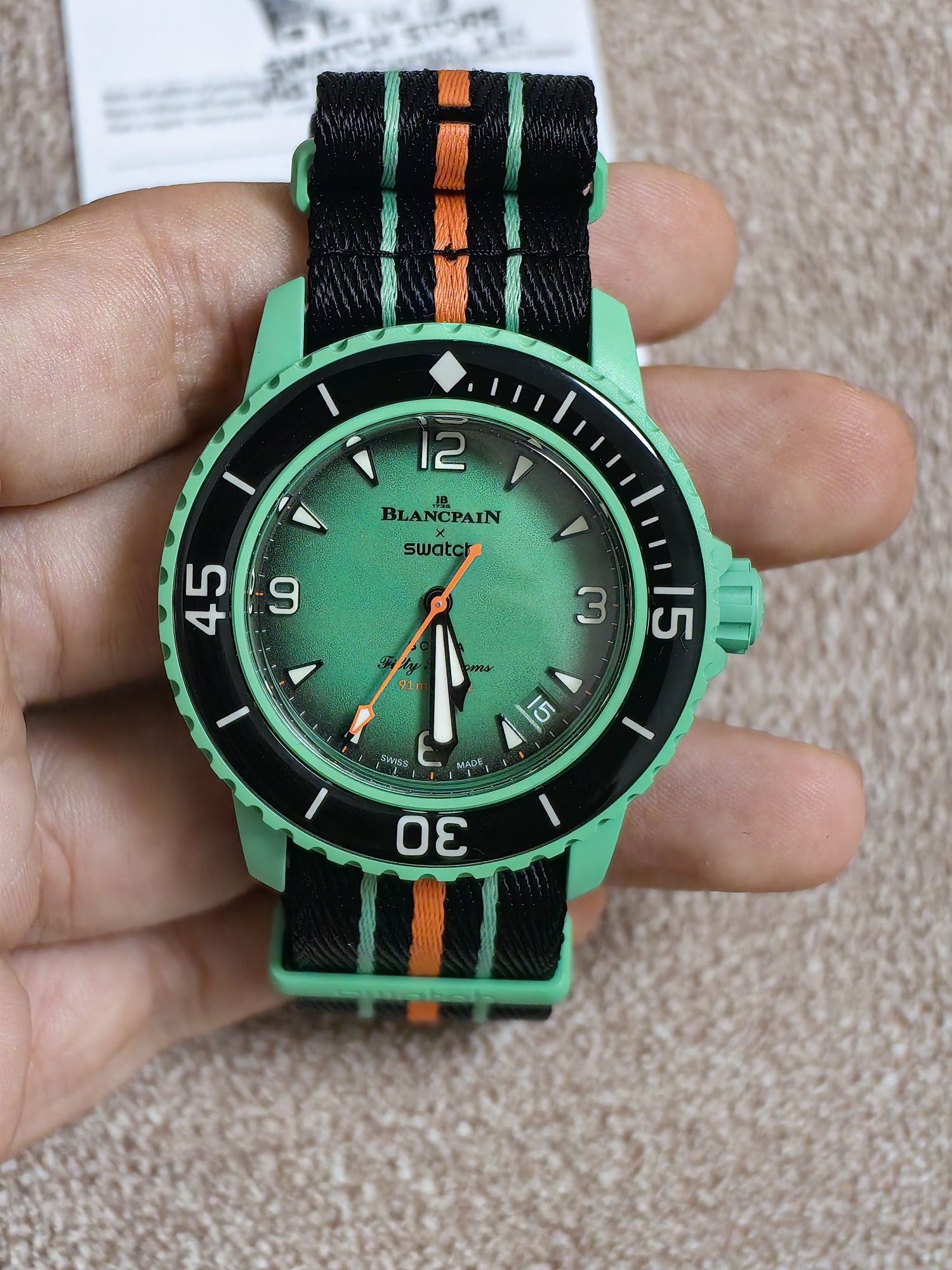 Ceas Blancpain x swatch scuba fifty fathoms collections