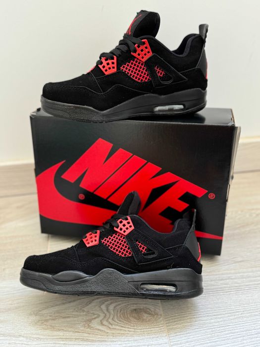 Adidasi AIR JORDAN 4 Red Thunder Produs Nou NIKE - Full Box