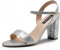 Sandale de damă cu toc, Dream Pairs, Argintiu, 38