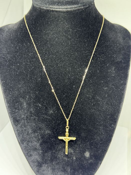 златен синджир с кръст 3.48гр 14к 585