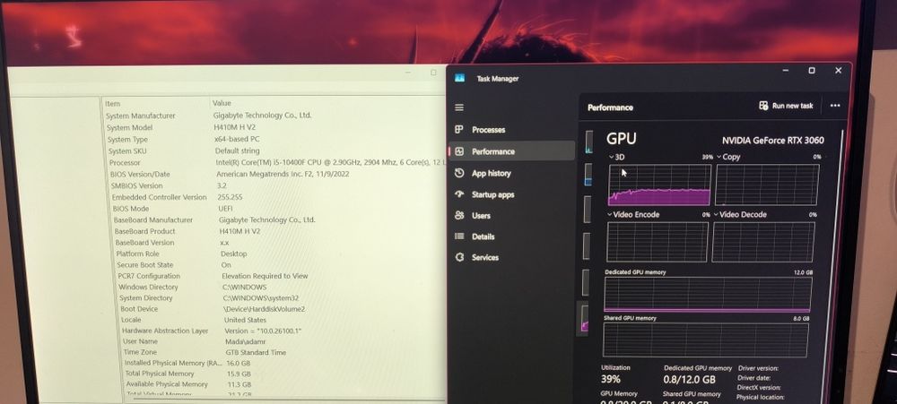 PC heavy gaming performant