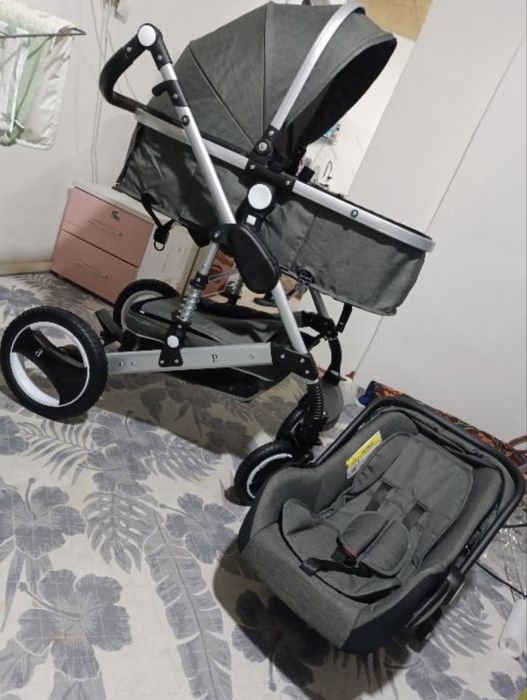 Коляска 3/1 с авто креслом, коляска люлюка и авто кресло с 0