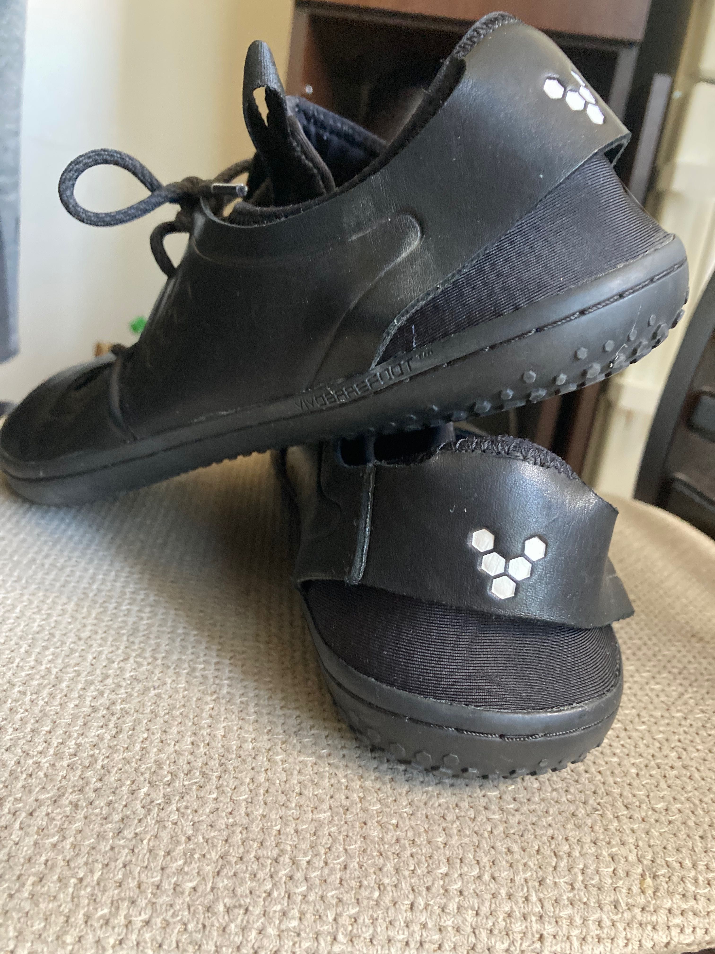 Боси мъжки обувки Vivobarefoot flex black hide leather 44 номер