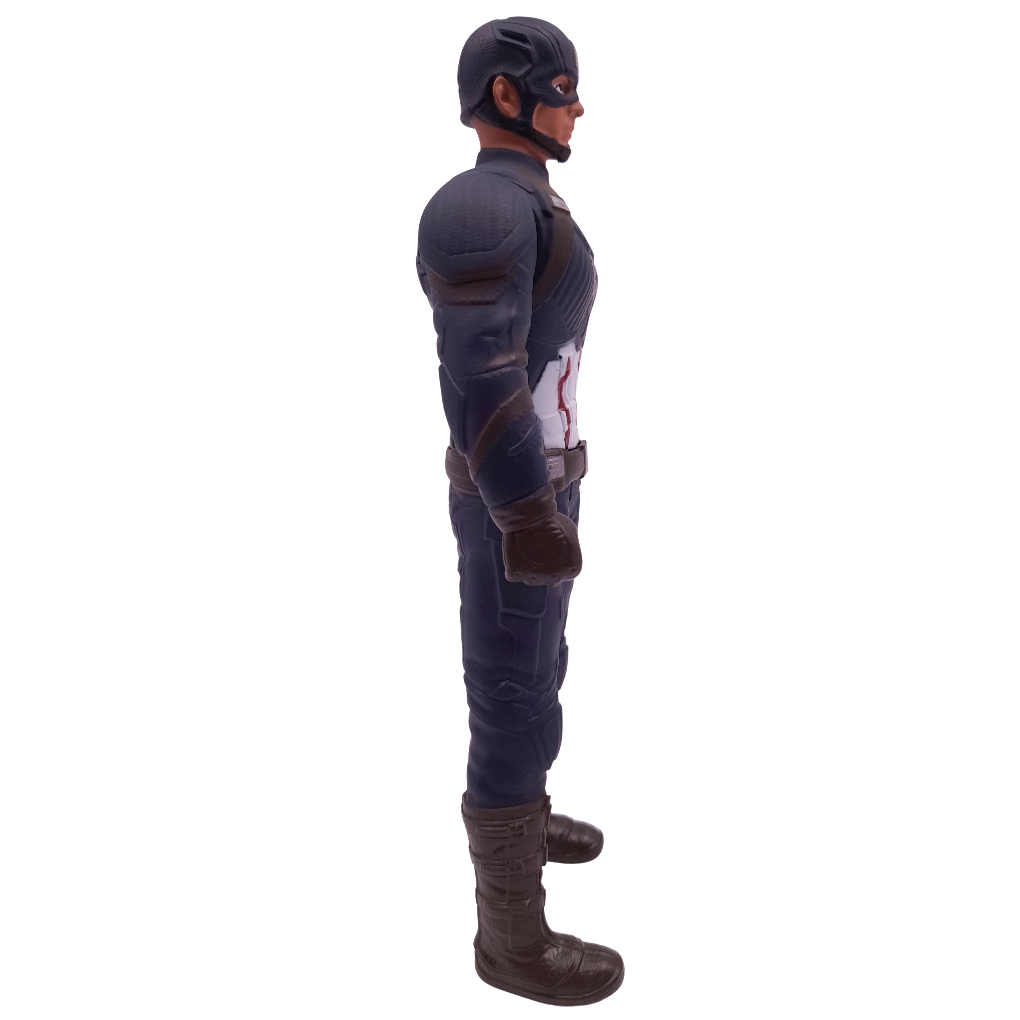 Costum Captain America copii, First Avenger, 5-7 ani, figurina inclusa