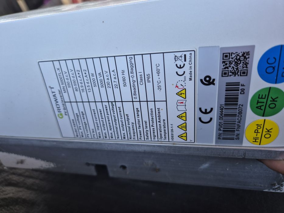 Vand Inverter GROWATT 5KW