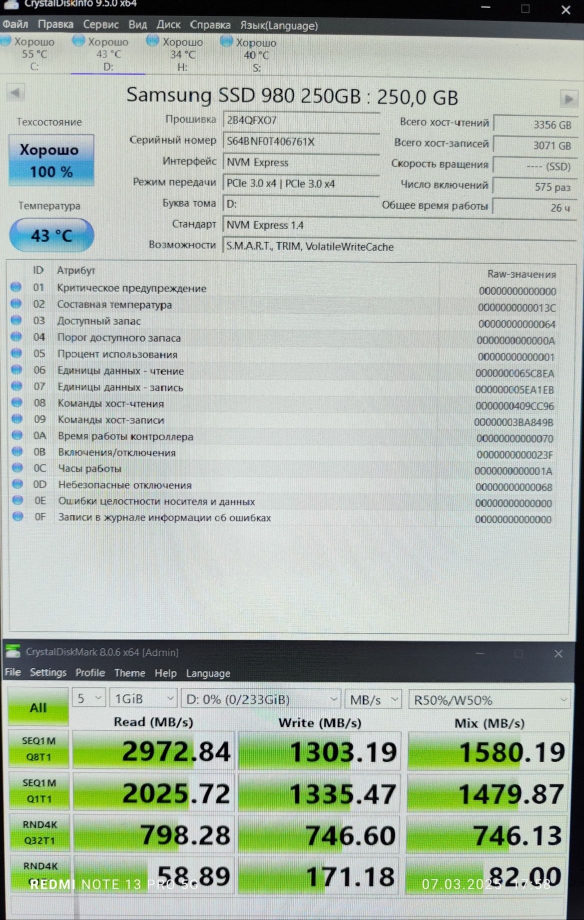 Samsung 980 M.2 / SSD ССД / Диск, хранилище