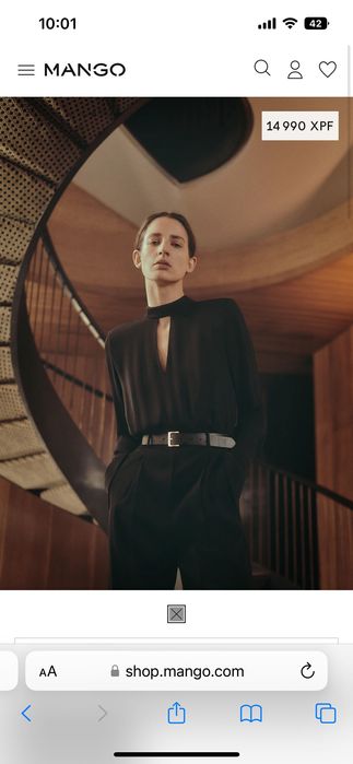 Черен гащеризон Mango XS