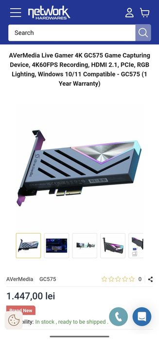 AVerMedia Live Gamer 4K GC575 Game Capturing Device