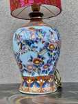 Impozanta lampa orientala-pasari-flori-sidef-Olanda