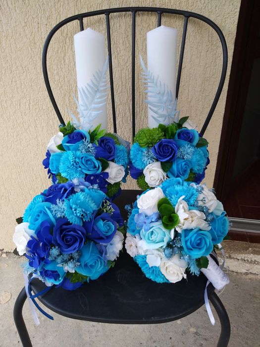 Seturi nunta din trandafiri de săpun