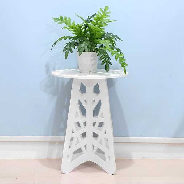 Masuta de cafea, etajera alba