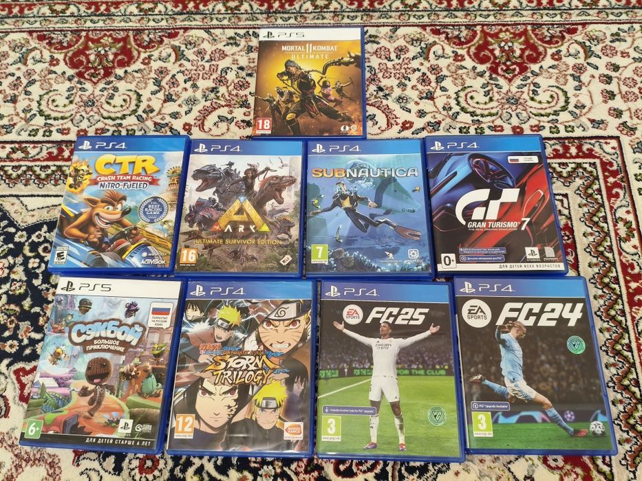 Диск на PS4, PS5  9 дисков в отличном состоянии