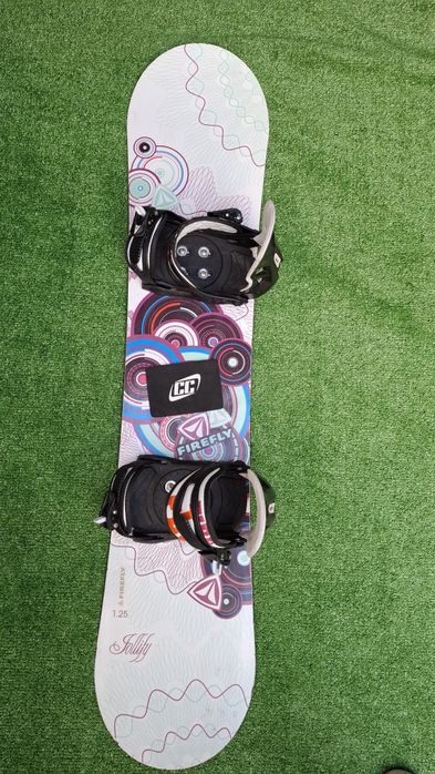 Placa snowboard copii 125 cm cu legaturi