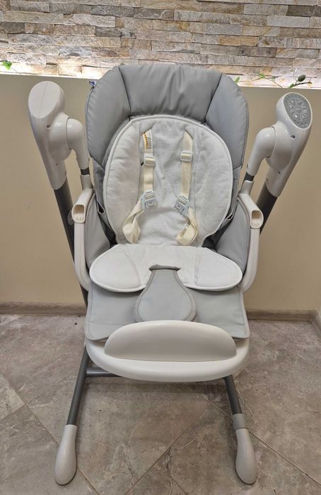 Бебешка люлка/столче за хранене 2в1 Kikka Boo Fancy сива