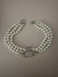 Colier Vivienne Westwood 3 row pearl necklace