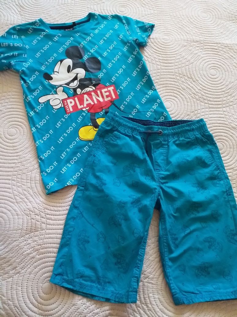 Лот тениска и панталон H&M , Disney 146 /152