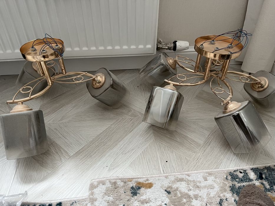 Люстра 5 ламп и 3 лампы