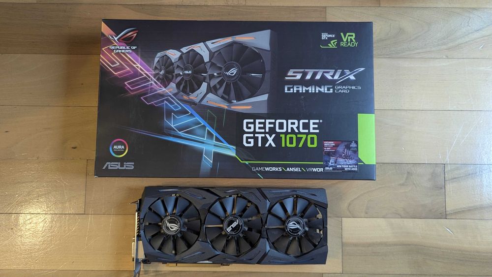 Placa video ASUS ROG STRIX GTX 1070 GAMING OC 8GB DDR5 256-bit 1860Mhz