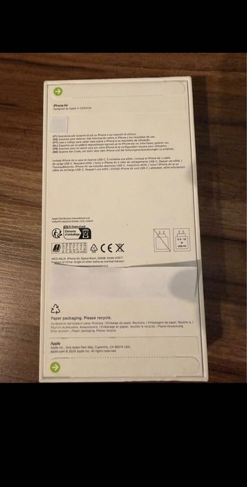 iPhone Air, Space Black, 256GB